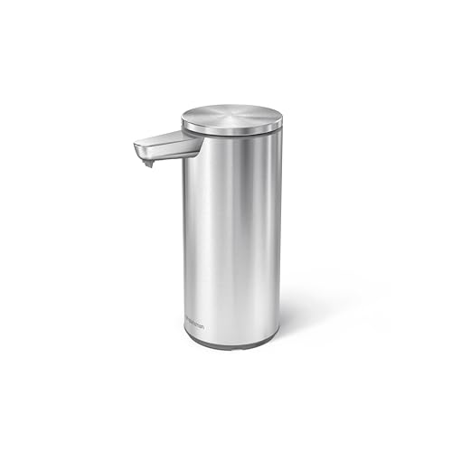 Simplehuman Pompa A Sensore, In Acciaio Inox, Spazzolato, Ricaricabile Da 266 Ml
