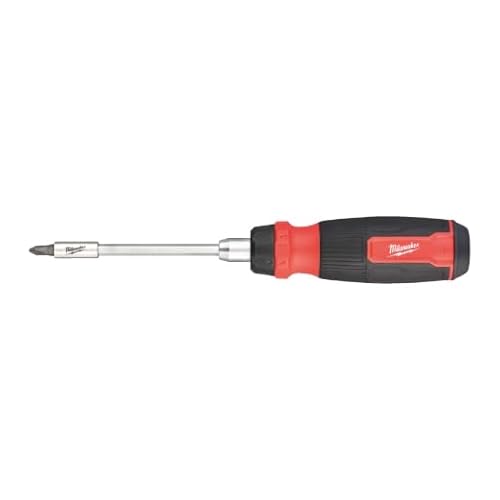 Milwaukee Cacciavite Multi-Bit Con Funzione A Cricchetto, 14 In 1, Con 13 Punte Ph/Pz/Tx/Sl/Hex