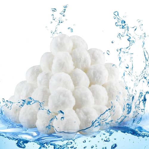 Vexillic Sfere Filtranti Per Piscina, Filtro Balls 1300 G Palline Filtro Piscina Sabbia Sostituire 46 Kg Filtro Sabbia Adatto Per Filtro Piscina, Acqu