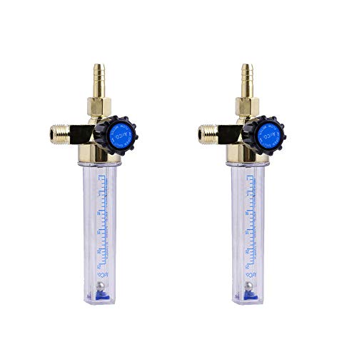 Argon Co2 Professionale Gas Flow Meter Tester Misuratore Di Portata Per Mig Tig Saldatore Saldatura 2Pcs