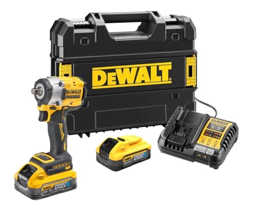 Dewalt - Avvitatore A Percussione 1/2" 18V Xr Brushless + 2 Batterie + Caricatore + Scatola T-Stak - Dewalt - Dcf921H2T-Qw