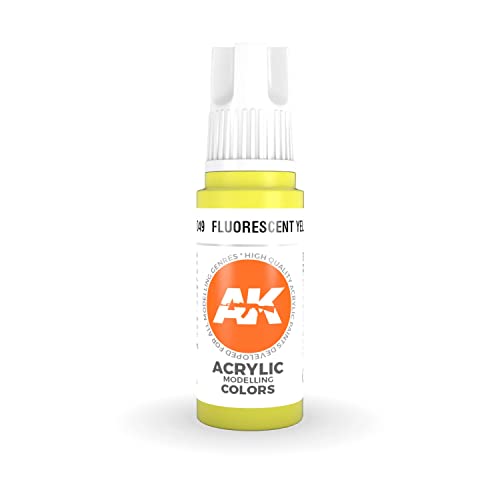 Ak Interactive 3Rd Gen Acrylic Fluorescent Yellow 17Ml