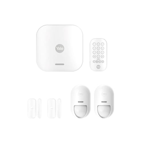 Yale Starter+ Kit Allarme Smart Al-Sk2-1A-Eu, Kit Da 6 Pezzi, Attivazione/Disattivazione, Controllo 4 Aree Di Sicurezza, Avvisi In Tempo Reale, Copert