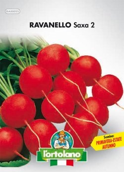 Sementi Orticole Di Qualità L'Ortolano In Busta Termosaldata (160 Varietà) (Ravanello Saxa 2)