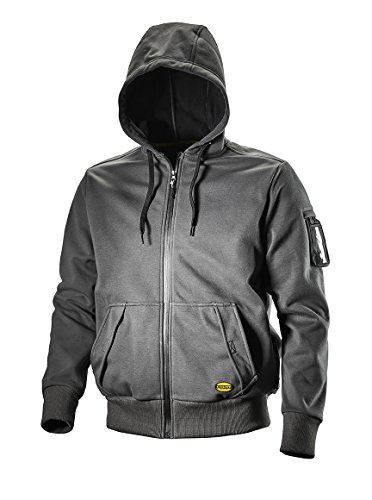 Diadora Sweat&Shirt Membrane Fz Hoodie Iso 13688:2013, Climbing Ivy, Taglia M