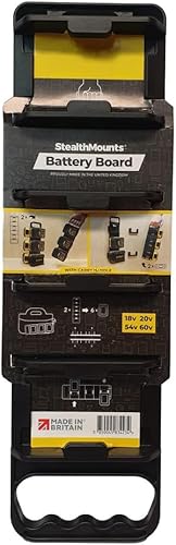Dewalt Tool Battery Board Con Manico | Perfetto Per L'Organizzazione E Il Trasporto Di Batterie In Officina/Spazio Di Lavoro | Stealthmounts Dewalt Ba
