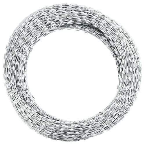 Vidaxl Filo Spinato Concertina Elicoidale Acciaio Zincato 100M Recinzione