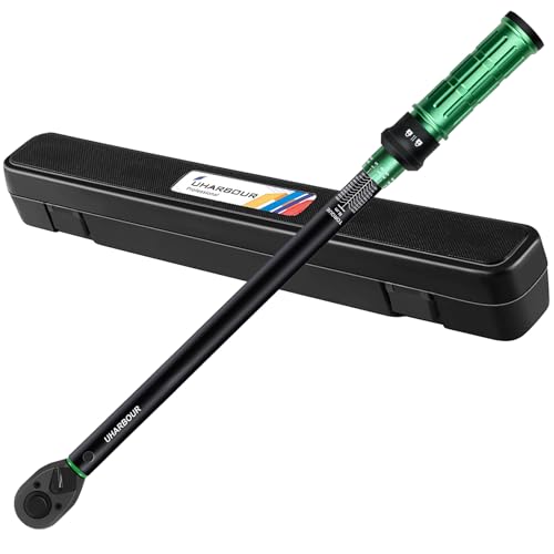 Uharbour Chiave Dinamometrica Per Auto 1/2, Chiave Dinamometrica A Cricchetto Bidirezionale 50-350Nm, Precisione ±3% Con Certificato Di Calibrazione U