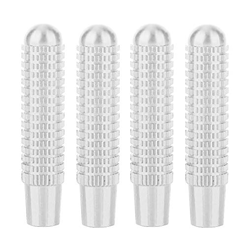 Terisass Car Door Lock Pin Door Lock 4 Pezzi Copri Perno Per Pomello Per Serratura Per Porte Adatto Per A B E Cla Gla Glc Classe Glk(Argento)