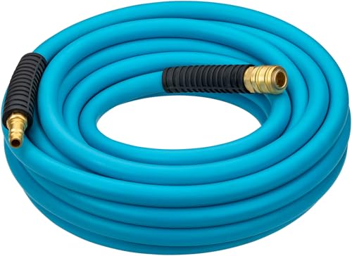 Tubo Per Aria Compressa Hazet 9040N-1020, Lunghezza 20 M, Diametro 10 Mm, Con Attacco Rapido E Nipplo Di Collegamento, Protezione Antipiega Su Entramb