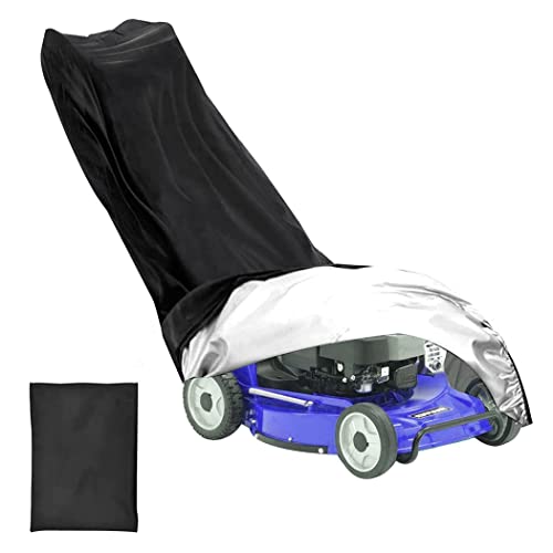 Luoge Lawn Mower Cover, Per Tosaerba, Panno Oxford 210D Con Fibbie Corda E Borsa Portaoggetti, Resistente Alla Pioggia, Alla Polvere, Alla Neve, Resis