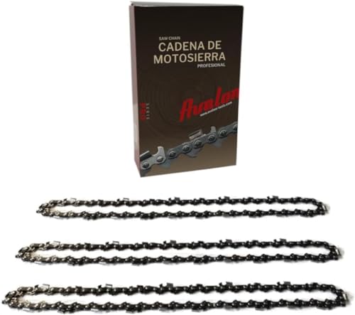 Avalon Procut - Confezione Da 3 Catene Per Motosega Avalon Procut 3/8 Profilo Nomale 058" - 1,5 Mm A Denti Quadrati (72 Maglie) Catena Per Motosega Co