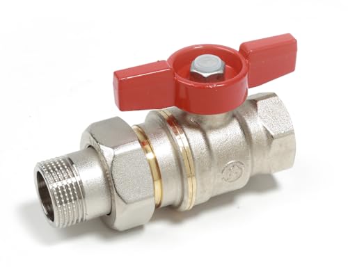 R919 Valvola Con Attacchi F-M Con Bocchettone R919X005 3/4"F X 3/4"M Giacomini