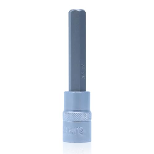 Cclife Punte Per Bussole, Manicotto Esagonali, Adattatore Interno Esagonale 12Mm,Bussole In Acciaio Crv Bussole Esagonali