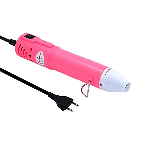 Mofa Mini Pistola Ad Aria Calda Elettrica 150 W Mini Shrink Heat Tool Embossing Heat Tool Mini Pistola Termica Strumento Fai Da Te (Rosa)