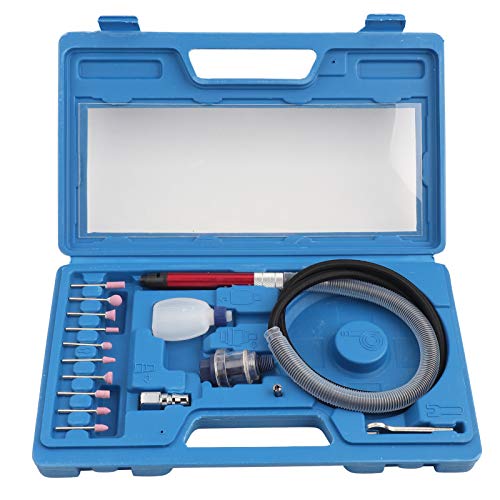 Air Die Grinder, 19Pcs Pneumatico Pneumatico Die Grinder Kit Lucidatura Incisione Strumento 54000Rpm