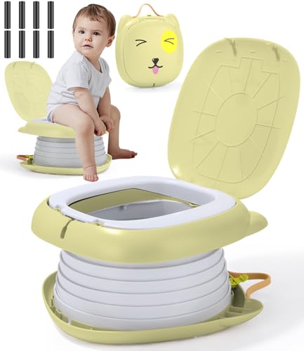 Hysinse Vasino Bambini,Vasino Portatile Per Bambini Da Viaggio,Bambini Da Viaggio,Sedile Per Vasetto Per Bambini,Wc Pieghevole Per Bambini Target Per