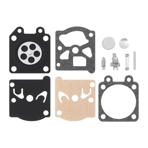 Briny River 1 Set Di Kit Di Riparazione Della Guarnizione Del Carburatore Compatibile Con Husqvarna 136 137 141 Compatibile Con Walbro Wt