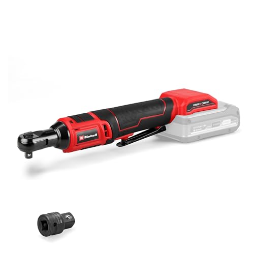 Einhell Avvitatore A Cricchetto A Batteria Te-Rw 18/60 Li-Solo Power X-Change (18 V, 60 Nm, Portautensile 3/8", Rotazione A Sinistra/A Destra, Luce A