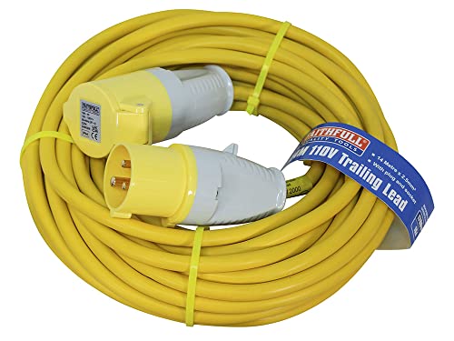 Faithfull Tl14Hduty Trailing Lead (110 Volt) 14 Metre 16 Amp 2.5 Mm Cable