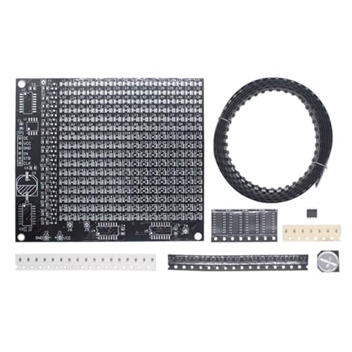 Scheda Pratica Saldatura Componenti,Dx-Tp17 300 256 Led Kit Saldatura Schermo Pubblicitario Fai-Da-Te
