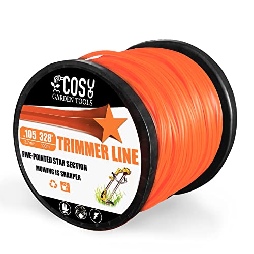 Cosy Garden Tools Trimmer Testa String Nylon Falciatura Trimmer Linea 2.7Mm*100M Per Erba Trimmer Rotolo Rovi E Sottobosco Erba Corda Linea