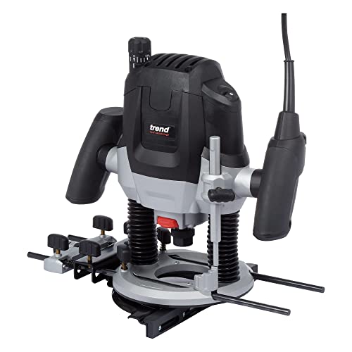 Trend 2100W 12Mm Router A Tuffo A Velocità Variabile 230V Eu, Profondità Di Tuffo 50Mm, Router Per Più Applicazioni Di Routing, T7Ek/Euro