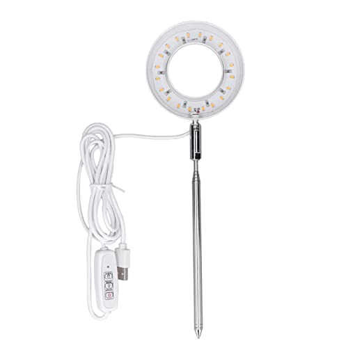 Luce Crescente Per Piante A Led, Luci Progressive A Spettro Completo, Lampada Per Piante Da Interno Con Tubo Telescopico, Timer Automatico 2/4/8H - 4