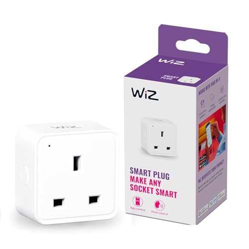 Wiz Smart Plug Wifi Connected. Controllo App Per Automazione Dell'Illuminazione Interna Domestica, Soggiorno, Camera Da Letto.