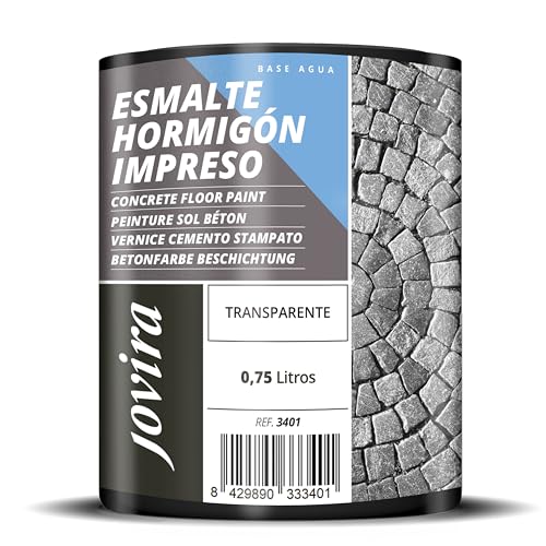 Jovira Pinturas Smalto Per Cemento Stampato. Resina, Per Il Ripristino Di Pavimenti In Cemento. (750 Mililitres, Trasparente). E-10