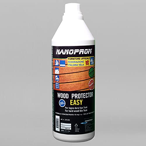 Nanoprom Wood Protector Easy 1000 Ml - Protettivo Nanotecnologico Con Filtri Uv Per Teak E Altri Tipi Di Legno