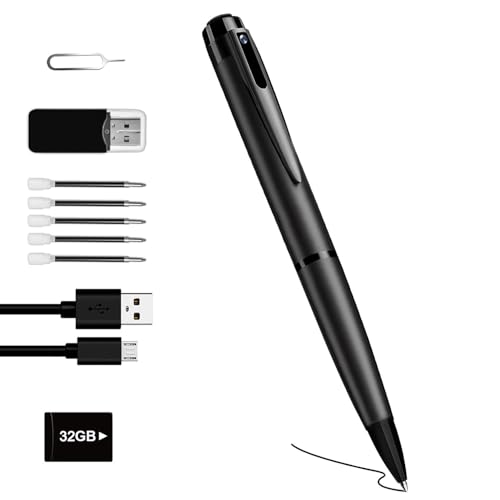 Biddsgg Mini Telecamera Spia Telecamera Nascosta 32Gb Hd 1080P Telecamera Di Sicurezza Con Rilevamento Di Movimento E Registrazione Ciclica, Piccola F