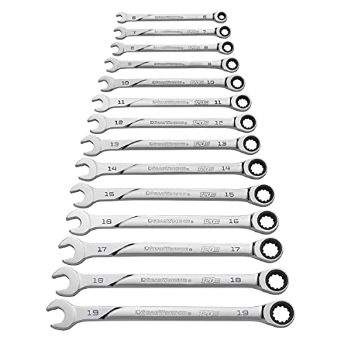 Gearwrench 86426 120Xp Set Di Chiavi Combinate A Cricchetto Unità Scanalata Universale Xl, 14 Pezzi