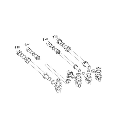 Ariston Thermo 3318228 Kit Prima Installazione 4 Rubinetti, Bianco