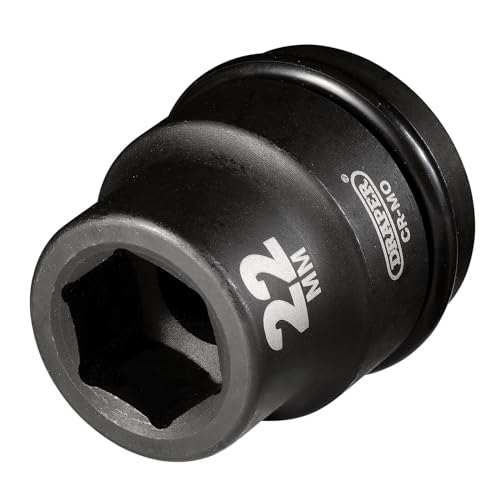 Draper 75968 - Chiave A Bussola A Percussione A 6 Punti, Attacco Quadro Da 3/4", 22 Mm, Blu
