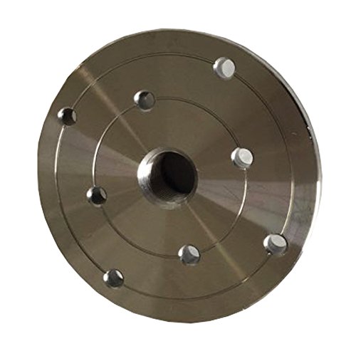 Psi Woodworking Piastra Frontale Per Tornio Cf4 Da 10,2 Cm Per Mandrino Da 3/4" X 16Tpi Senza Mandrino A Vite