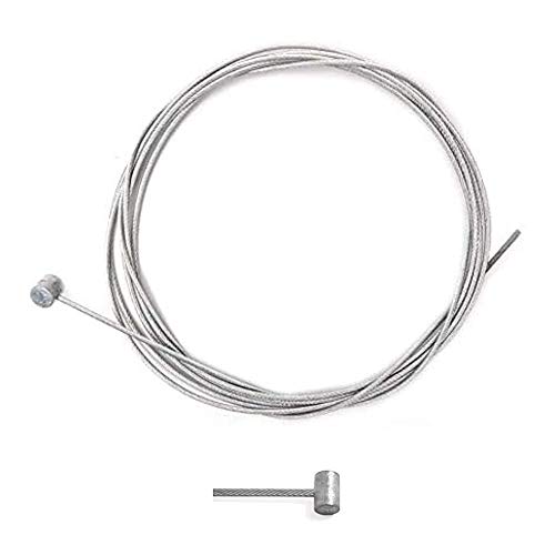Flexible Steel Cable 2 Mm X 2.5 M Hammer Head 9 X 9 Mm Motorbike Tractor Mower Motorbike Accessory Brake Traction Clutch