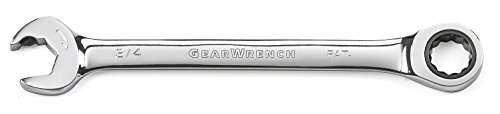 Gearwrench 85570 5/16" 12 Punto Open End A Cricchetto Combinata, Nero
