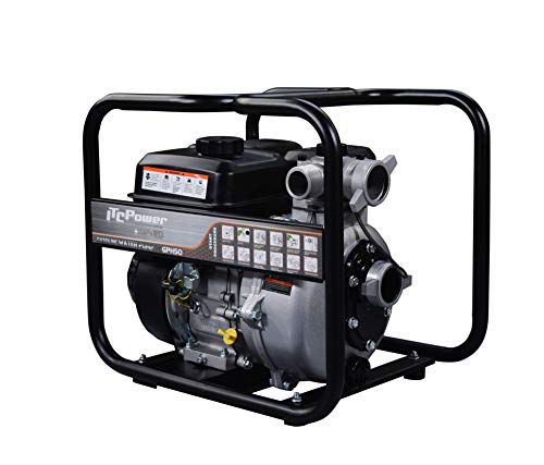 Itcpower Gph50-Motopompa Termica Benzina, Alta Pressione, Acque Pulite