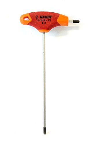 Unior Cacciavite Esagonale Con Impugnatura A T, Rosso/Arancione, 3