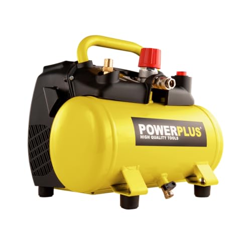 Varo - Compressore Senza Benzina, Con Pressione Di 8 O 10 Bar, Serbatoio Di Varie Dimensioni 6-50 Litri, Giallo 1100.00 Wattsw, 230.00 Voltsv