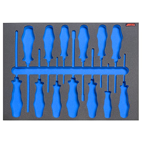 Aptex Schaumeinlage Passend Für Wera Schraubendreher, Schraubmeißel Big Pack 900 Kraftform 13 Teilig 300X400X35Mm