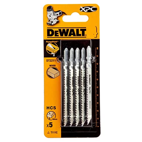 Dewalt Dt2211-Qz 100 X 3 Per Legno Tenero (4-60Mm), Truciolato, Pannelli In Fibra, Per Taglio Rapido. Lama In Acciaio Hcs.