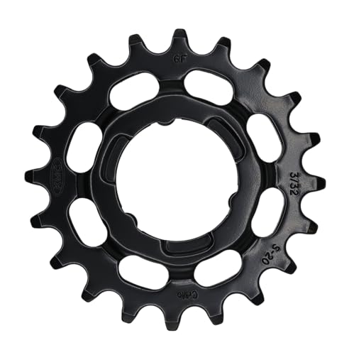 Kmc Kb 3/32, Ruota Dentata Per Bicicletta Elettrica Con Mozzo Del Cambio Shimano, 1/2" X 11/128", In Acciaio Crmo Unisex Adulto, Nero, Zähneanzahl: 20