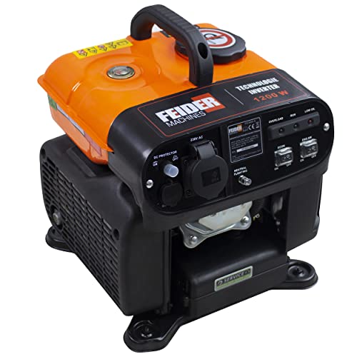 Feider - Generatore A Benzina Inverter 1200 W - Avvio Manuale Con Lanciatore - Fg1600I-A