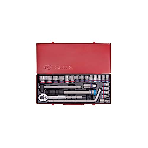 King Tony 24Pc 1/2" Socket Set Sae 6Pt Chrome