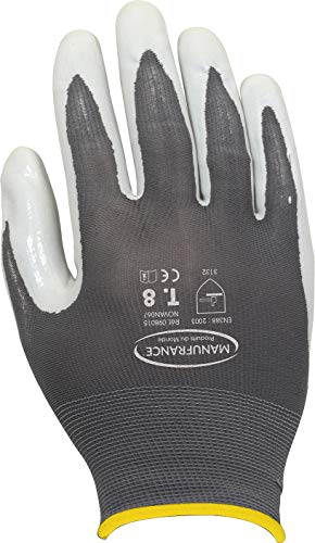 Manufranza Prodotti Del Monde 98015 Guanti Di Manutenzione Lavoro Mecanici Leggeri T08, 8