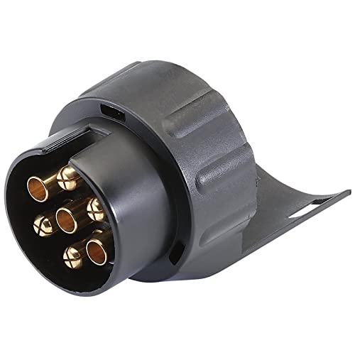 Draper 99657 - Adattatore Di Conversione A Bussola, 7 N A 13 Poli, Per Traino E Recupero, 12 V, Colore: Nero
