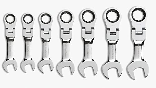 Gearwrench 9570 7 Piece Sae Stubby Flex-Head Combination Cricchetto