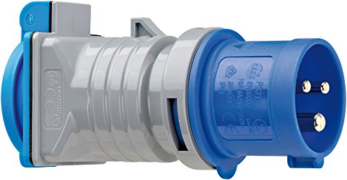 Brennenstuhl 1080993 Adattatore Cee, Grigio/Blu, Confezione Da 10 Pezzi